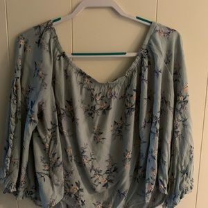 Long sleeve floral shirt
